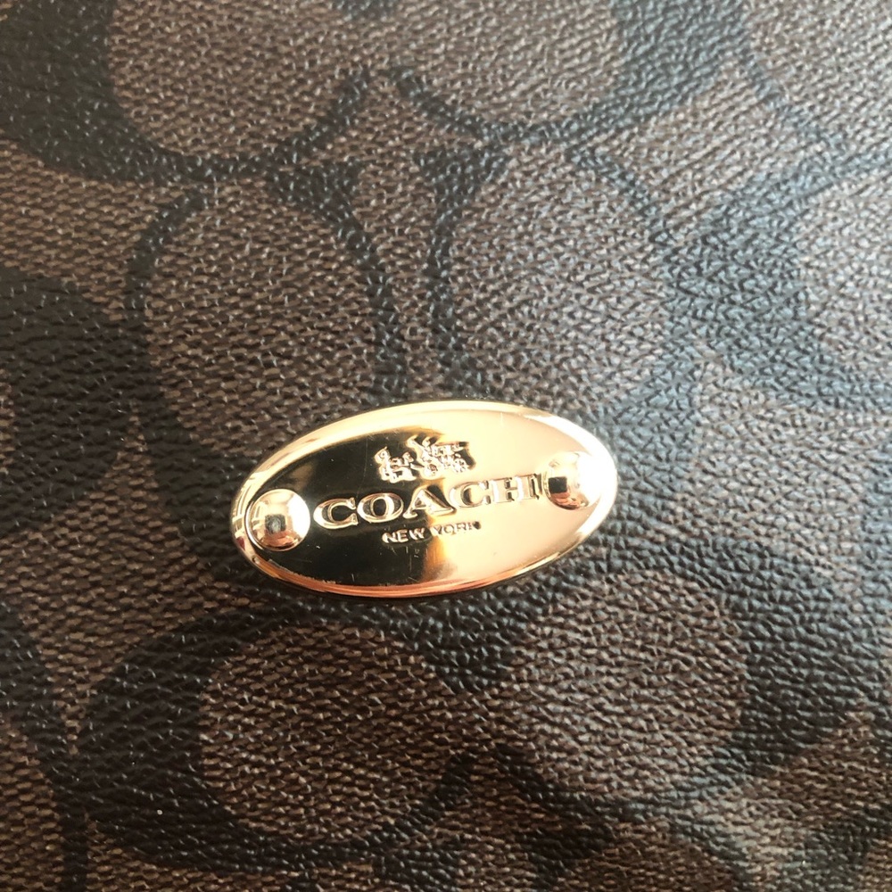 Coach Hobo in Signature Logo. Brown. - Picture 7 of 14